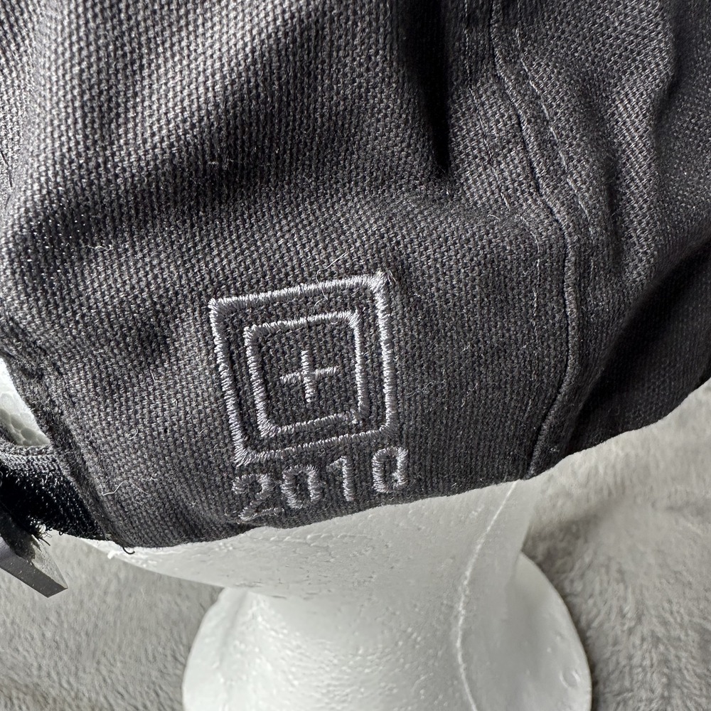 5.11 Tactical Hat Cap Strap‎ Back Black Gray Embroidered Logo Mens 2010 Outdoor - Picture 7 of 13